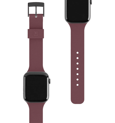Ремінець UAG [U] для Apple Watch 45/44/42 [U] Dot Silicone, Aubergine