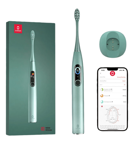 Розумна зубна електрощітка Oclean X Pro Mist Green (OLED) (Міжнародна версія) (6970810551471)