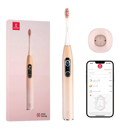Розумна зубна електрощітка Oclean X Pro Sakura Pink (OLED) (Міжнародна версія) (6970810551488)