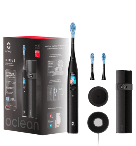 Розумна зубна електрощітка Oclean X Ultra Set Black (OLED) (6970810553499)