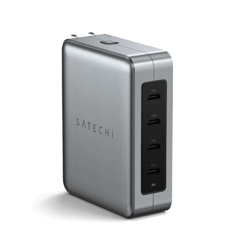 Satechi 145W USB-C 4-Port PD GaN Travel Charger Space Gray (ST-W145GTM)