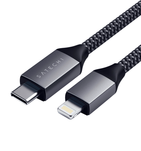 Satechi USB-C to Lightning Cable Space Gray (1.8 m) (ST-TCL18M)