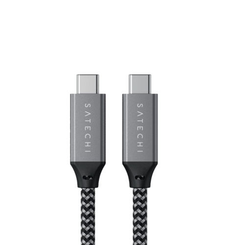 Satechi USB4 C to C Cable 100W Space Gray (25 cm) (ST-U4C25M)