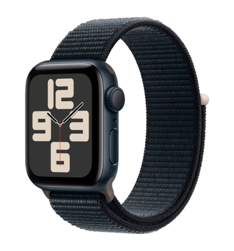 Apple Watch SE (gen 2) 2023 40mm Midnight Aluminum Case with Midnight Sport Loop (MRE03)