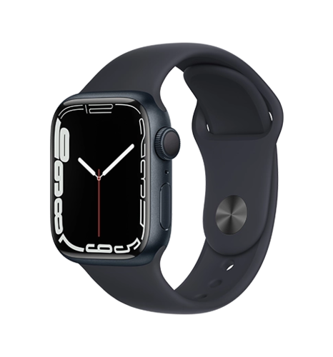 Apple Watch S7 41mm Midnight Alu Sp Band (MKMX3)