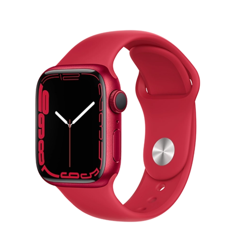 Смарт-часы Apple Watch Series 7 41mm (PRODUCT) RED Aluminum Case with Sport Band (MKN23)