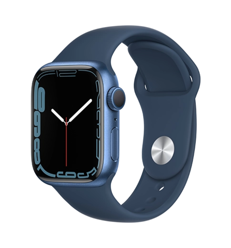 Смарт-часы Apple Watch Series 7 45mm Blue Aluminum Case with Sport Band (MKN83)
