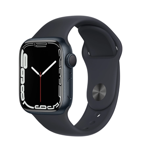 Apple Watch S7 45mm Midnight Alu Sp Band (MKN53)
