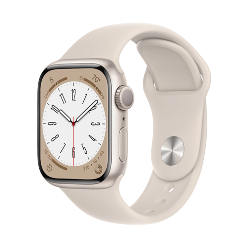 Смарт-часы Apple Watch Series 8 45mm Starlight Aluminum Case with Sport Band (MNP23)
