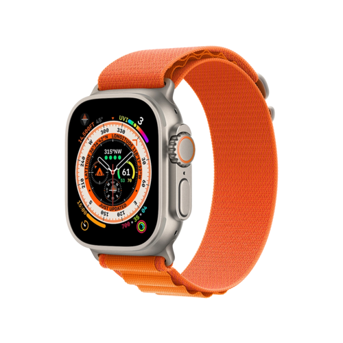 Смарт-часы Apple Watch Ultra 49mm Titanium Case with Orange Alpine Loop - Small (MNHH3)