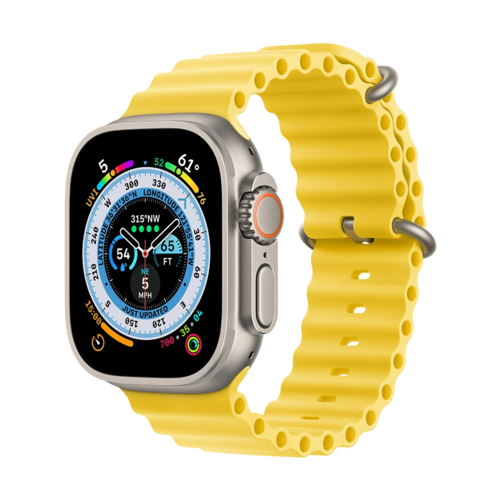 Apple Watch 49mm Ultra Titanium Yellow Ocean Band (MNH93) БУ