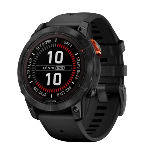 Смарт-годинник Garmin Fenix 7 Pro Solar Slate Gray w. Black Band (010-02777-00/01) UA