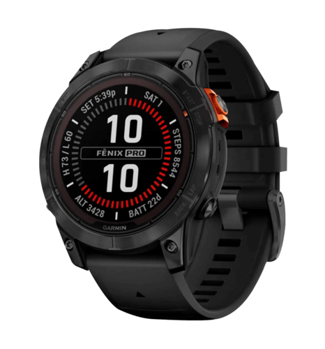 Смарт-годинник Garmin Fenix 7 Pro Solar Slate Gray w. Black Band (010-02777-00/01)