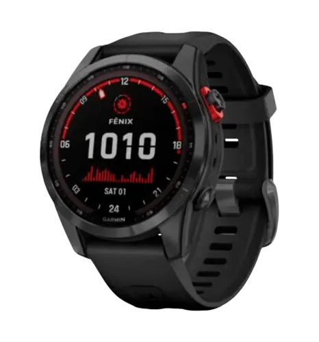 Смарт-годинник Garmin Fenix 7S Solar Slate Gray with Black Band (010-02539-12/13)