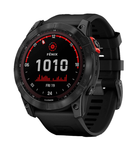 Смарт-годинник Garmin Fenix 7X Solar Slate Gray with Black Band (010-02541-00/01/0A)