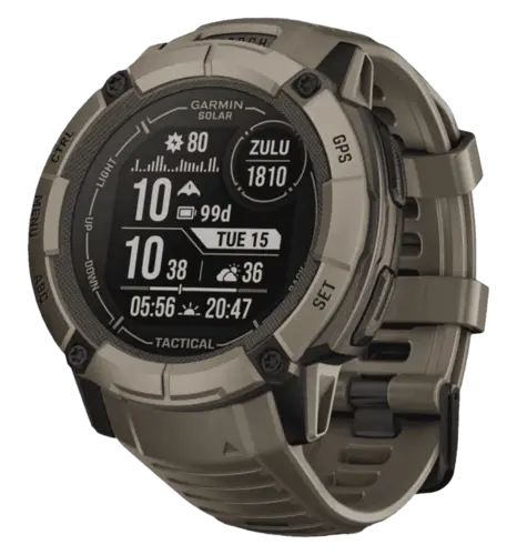 Смарт-годинник Garmin Instinct 2X Solar - Tactical Edition Coyote Tan (010-02805-12/02/64) UA