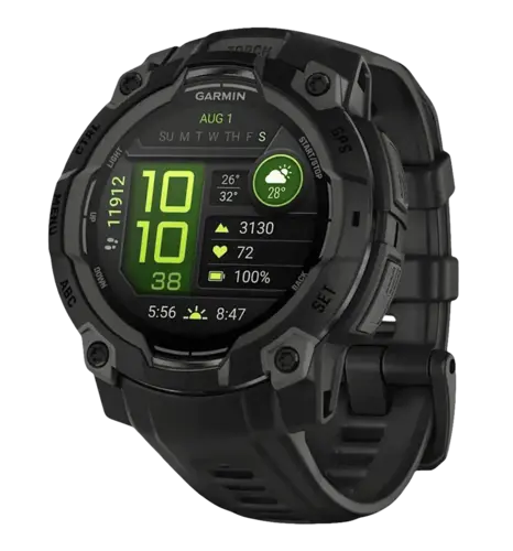 Смарт-годинник Garmin Instinct 3 45mm AMOLED Black with Black Band (010-02936-00) UA
