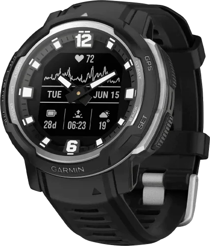 Смарт-годинник Garmin Instinct Crossover - Standard Edition Black (010-02730-13/03)
