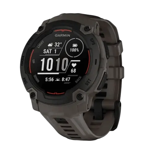 Смарт-годинник Garmin Instinct E 45mm Black with Charcoal Band (010-02933-00)