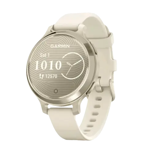Смарт-годинник Garmin Lily 2 Active Lunar Gold with Bone Silicone Band (010-02891-00)