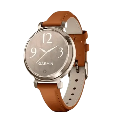 Смарт-годинник Garmin Lily 2 Classic Cream Gold with Tan Leather Band (010-02839-02/60)