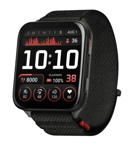 Смарт-годинник Garmin Venu X1 Black with Slate Titanium Caseback and Black ComfortFit Nylon Band (010-02980-02)