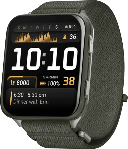 Смарт-часы Garmin Venu X1 Moss with Titanium Caseback and Moss ComfortFit Nylon Band (010-02980-01/03) UA