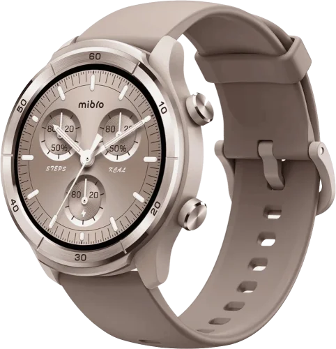 Смарт-годинник Mibro A3 45мм, 1.39", 360x360, BT 5.3, GPS, 2 ATM, мокко