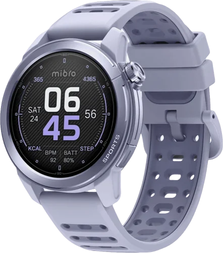 Смарт-годинник Mibro GS Active 2 46мм, 1.32", 466x466, AMOLED, BT 5.3, GPS, 5 ATM, ліловий