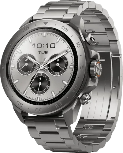 Смарт-годинник Mibro GS Explorer S 48мм, 1.32", 466x466, AMOLED, BT 5.3, Dual-band GPS, 10 ATM, суцільний титан