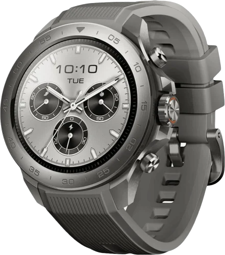 Смарт-годинник Mibro GS Explorer S 48мм, 1.32", 466x466, AMOLED, BT 5.3, Dual-band GPS, 10 ATM, титан-силікон