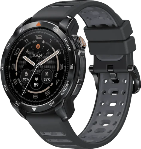 Смарт-годинник Mibro GS Pro 2 48мм, 1.43", 466x466, AMOLED, BT 5.3, GPS, 5 ATM, темно-сірий