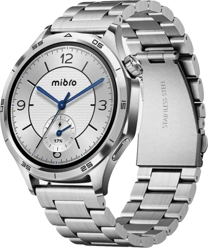 Смарт-годинник Mibro GT 46мм, 1.43", 466x466, AMOLED, BT 5.3, GPS, 5 ATM, сріблястий