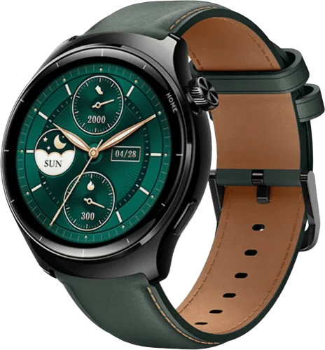 Смарт-годинник Mibro Lite 3 Pro 45мм, 1.32", 466x466, AMOLED, BT 5.3, GPS, 5 ATM, темно-зелений