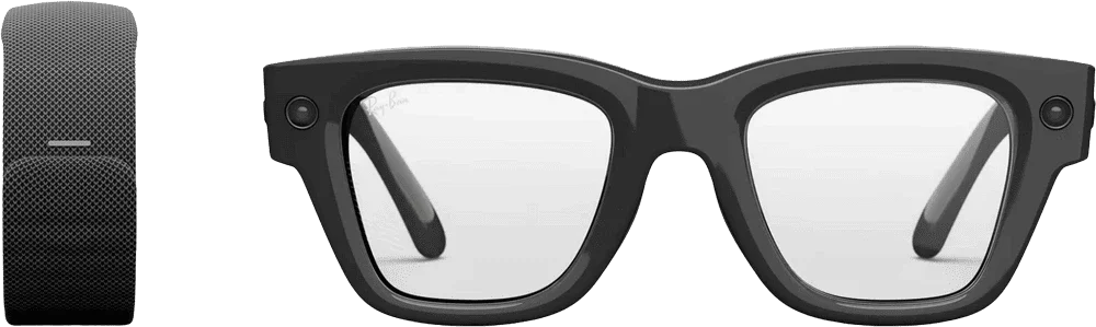 Смарт-окуляри Ray-Ban Meta Display & Neural Band AI Shiny Frame (Large Size 2) (SK-1001156-01)