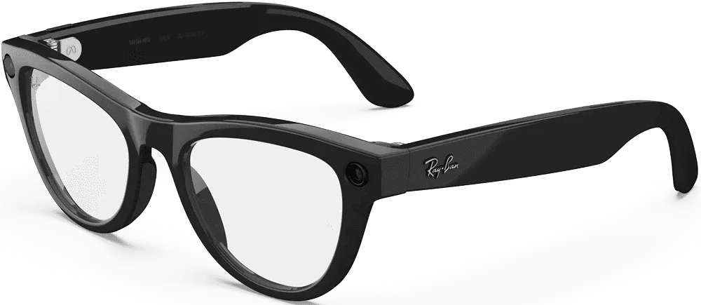 Смарт-окуляри Ray-Ban Meta Skyler Gen2 Standard Shiny Black Frame / Clear Lenses (RW4014 601/SB 52-20)
