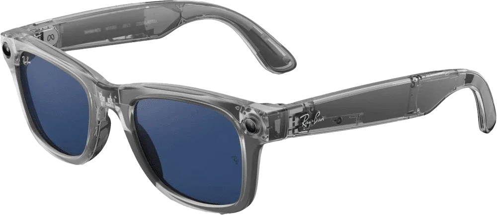 Смарт-окуляри Ray-Ban Meta Wayfarer [Gen 2] Shiny Transp. Gray Transition Sapphire (RW4012 6840MF 50-20)