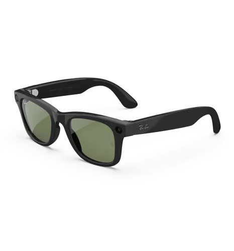 Смарт-окуляри Ray-Ban Meta Wayfarer [Gen 2] Standard Shiny Black Frame / G-15 Green Lenses ((RW4012 601/71 53-22)