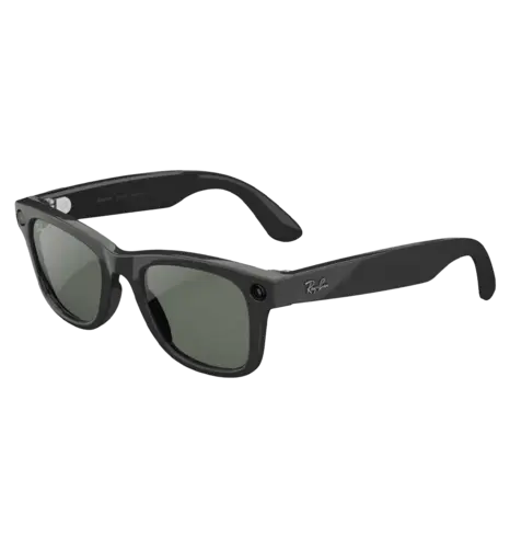 Смарт-окуляри Ray-Ban Meta Wayfarer Gen2 LargeShiny Black Frame/Clear to Graphite Green Transit.Lens. RW4012 601/1M 53-22