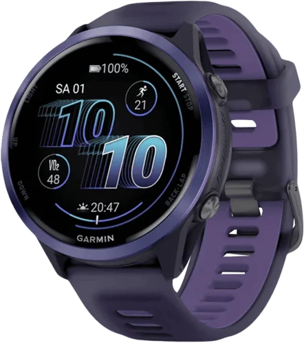 Спортивний годинник Garmin Forerunner 570  47mm Indigo Aluminium with Translucent Imperial Purple/Indigo Band (010-02971-02)