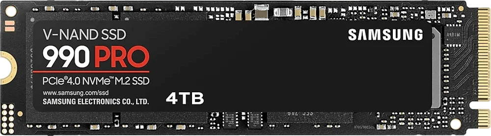 SSD-накопитель Samsung 990 PRO 4 TB (MZ-V9P4T0BW)