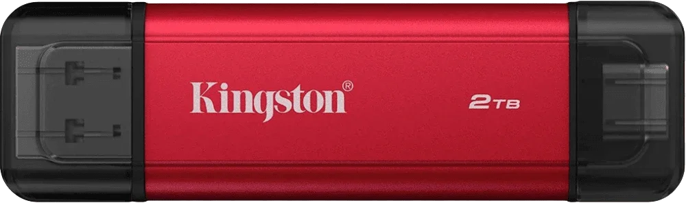 SSD накопичувач зовнішній Kingston 2TB Dual USB-A/C Portabl e SSD, Up to 1050MB/s USB 3.2 Gen 2 SPSD/2TB