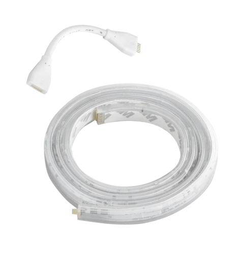 Стрічка світлодіодна розумна Philips Hue Plus, 0.5W(20Вт), 2000K-6500K, RGB, ZigBee, димування, подовжувач, 1м (929002269201)