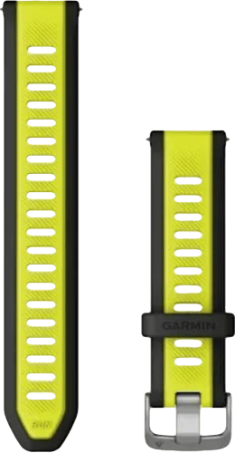 Швидкозмінні ремінці Garmin силіконові (20 мм) яскраво-жовті/чорні