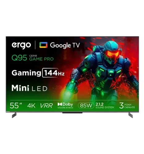 Телевізор ERGO 55MQ95 Game PRO рідкокристалічний