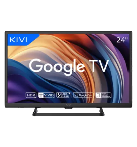 Телевізор KIVI 24", HD, Google TV 24H710QB