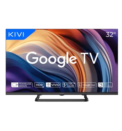 Телевізор KIVI 32", HD, Google TV 32H710QB