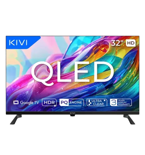 Телевізор KIVI 32", QLED, HD, Google TV  32H820KB