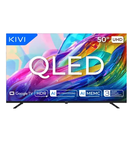 Телевізор KIVI 50", QLED, UHD, Google TV  50U820KB