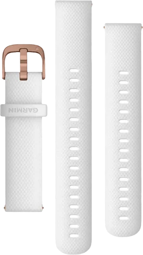 Venu 2S, 18mm Band, White+Rose Gold Band, ремінець